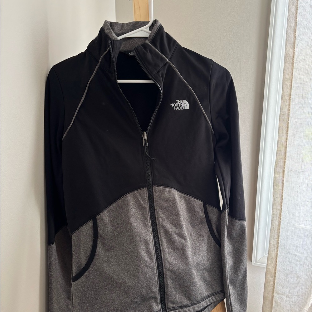 The North Face Black and Gray Fleece Jacket
